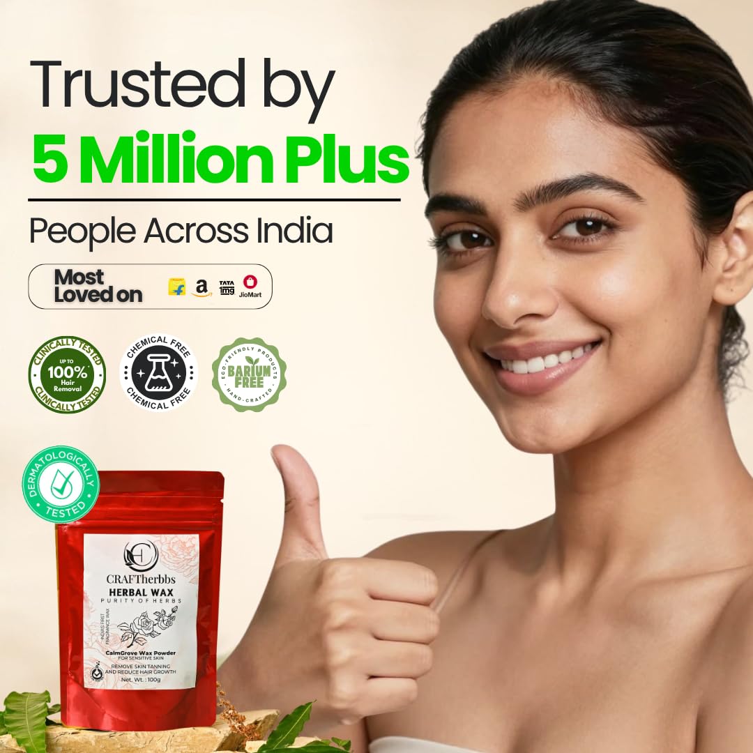Turmeric Facial Wax - Herbal Wax Powder